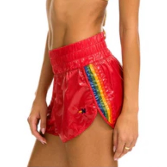 Aviator Nation 5 Stripe Jogger Shorts